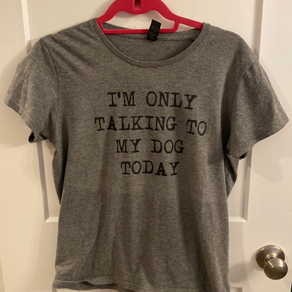 Grey T shirt. Soft. Size large